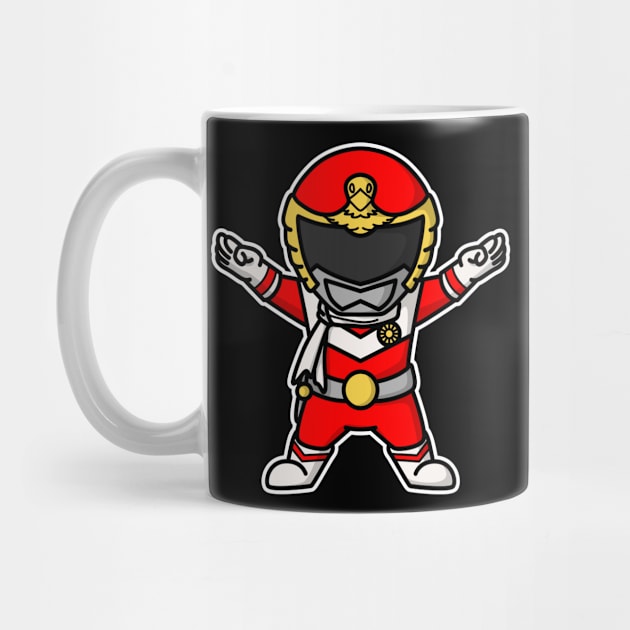 VulEagle Super Sentai Chibi Style Kawaii by The Toku Verse